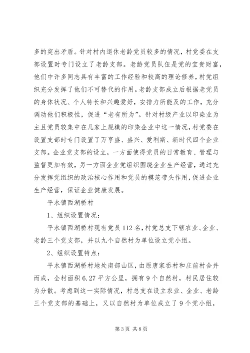 改革农村党组织设置调研报告.docx
