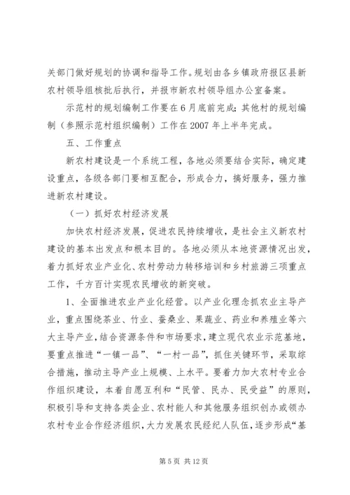 关于“抓百村促千村”加快建设社会主义新农村建设的实施意见.docx