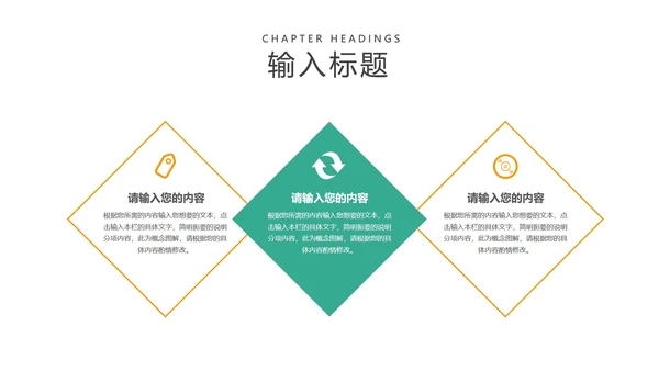 黄色简约风工作总结PPT模板