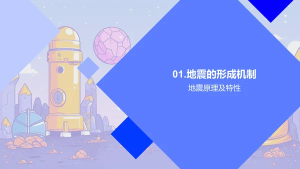 地震防范讲座PPT模板