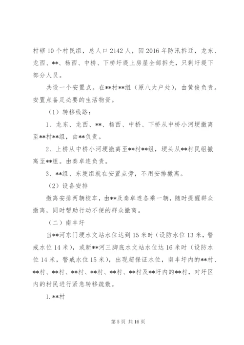 乡镇防汛人员疏散转移应急方案 (2).docx