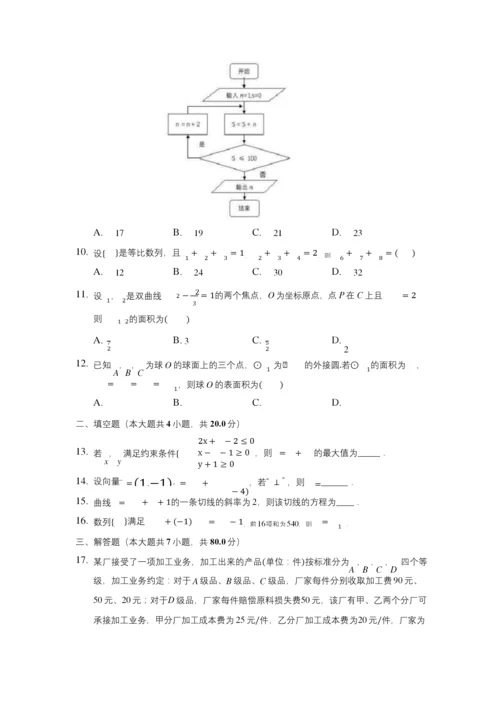 2020年全国统一高考数学试卷(文科)(新课标I)(有详细解析).docx