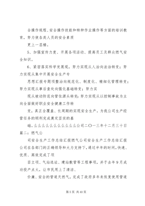 乡镇燃气安全工作总结.docx