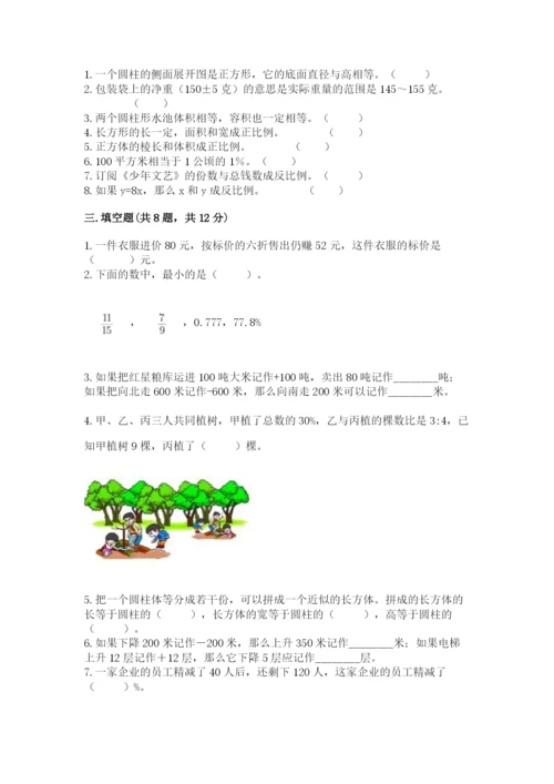 小升初数学期末测试卷及参考答案（综合卷）.docx