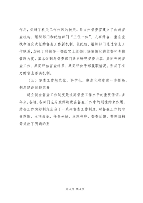 在市政府系统督查工作会议上的工作报告.docx