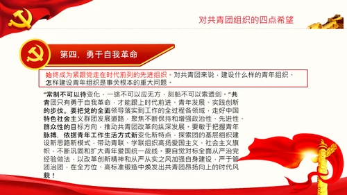 在庆祝共青团成立100周年大会上的讲话PPT