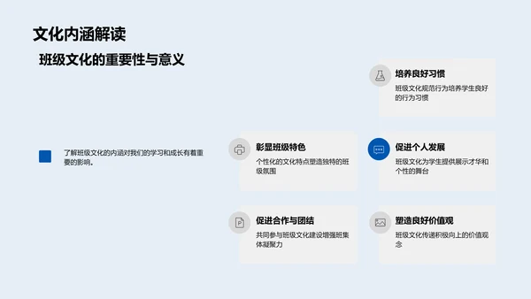 班级文化建设报告PPT模板