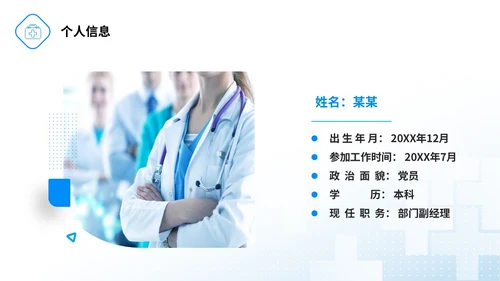 微粒体形状医疗行业医院岗位竞聘PPT