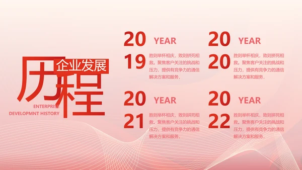 红色简约企业简介企业文化PPT动态模板