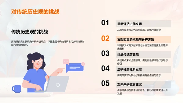 古代文明研究报告PPT模板