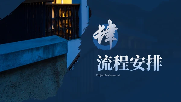 蓝色华府盛景地产样板间开发方案总结汇报PPT模板