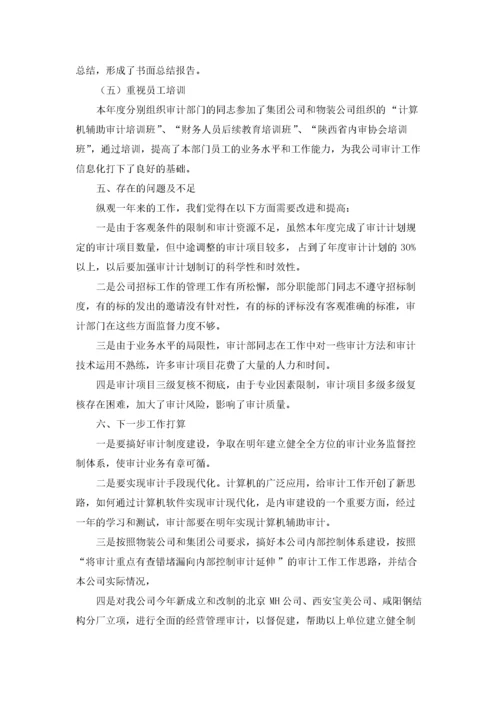 公司审计财务工作总结.docx