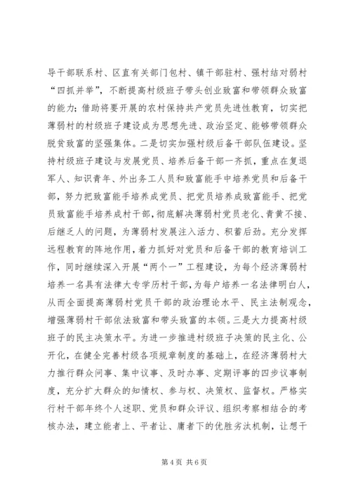 在全市实施百个经济薄弱村转化帮扶工程动员大会上的发言_1.docx