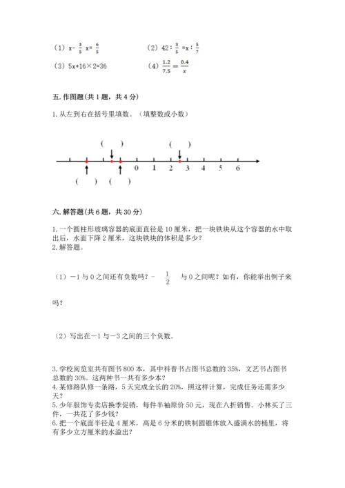 小升初六年级期末测试卷含完整答案（典优）.docx