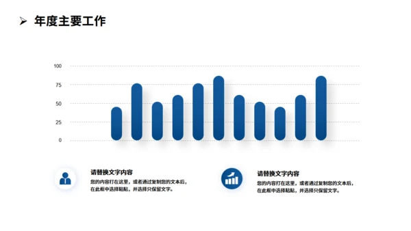 蓝色行政部年终工作总结通用PPT模板