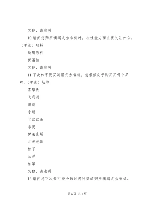 咖啡机购买行为调研报告 (2).docx