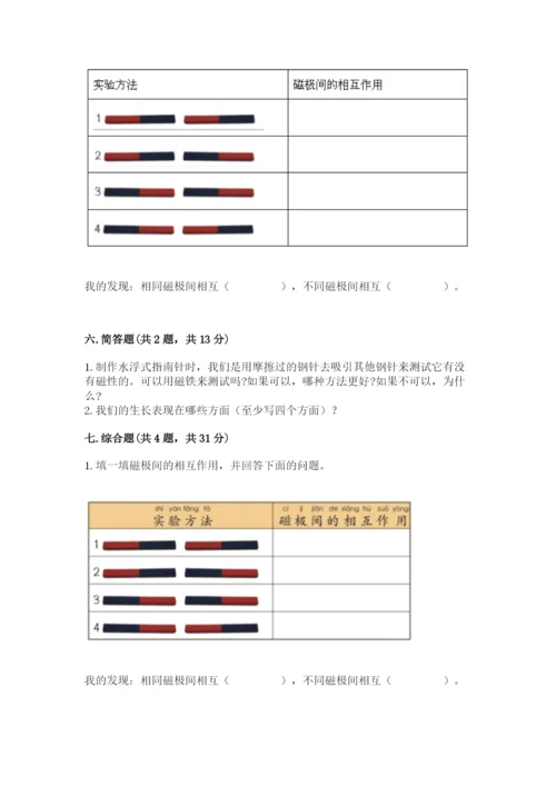 教科版二年级下册科学知识点期末测试卷精品【达标题】.docx