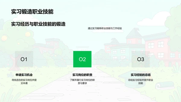 大学实习心得分享PPT模板