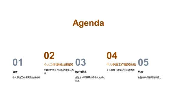 商务风财务金融总结汇报PPT模板
