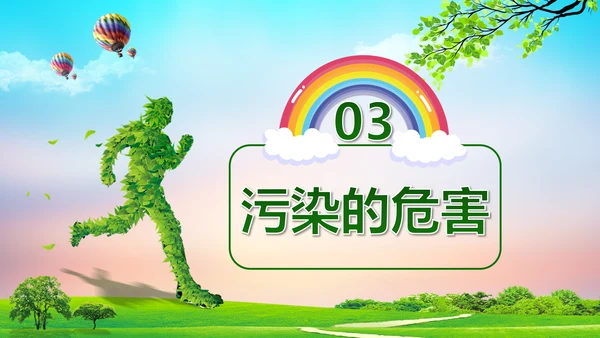 环境污染与保护宣传通用PPT课件模板