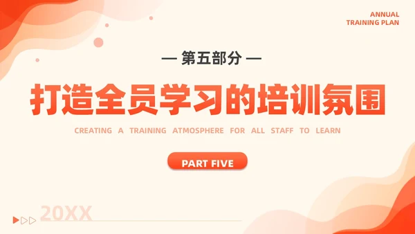 橙色简约风商务年度培训计划总结方案PPT