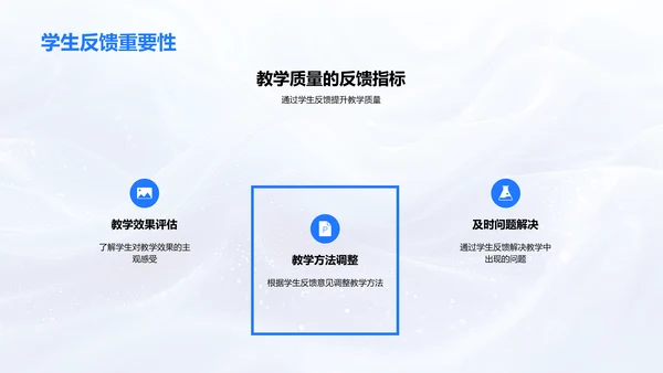 教学反馈季度总结PPT模板