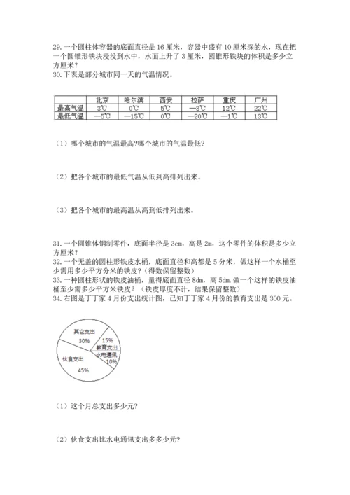 六年级小升初数学解决问题50道附答案（轻巧夺冠）.docx