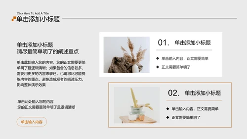 浅色清新极简活动方案PPT演示模板