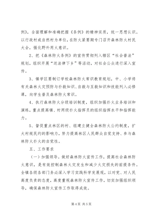 镇XX年森林防火宣传教育实施方案.docx