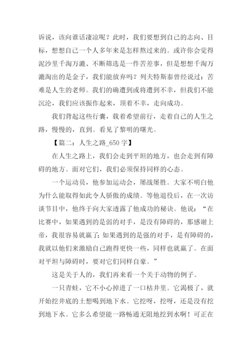 关于人生之路的作文.docx