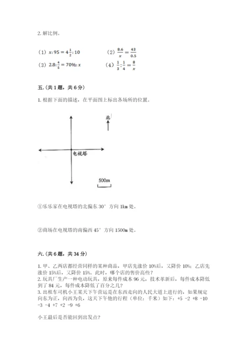 小学毕业班数学检测卷（名校卷）.docx