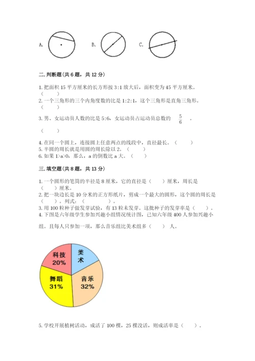 小学六年级数学上册期末考试卷加答案下载.docx