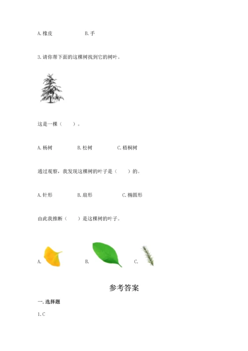 教科版一年级上册科学期末测试卷及参考答案【夺分金卷】.docx