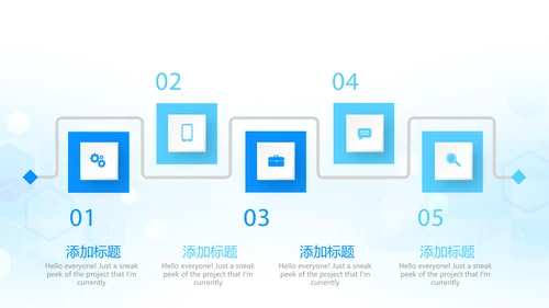 蓝色医疗年终工作总结动态PPT
