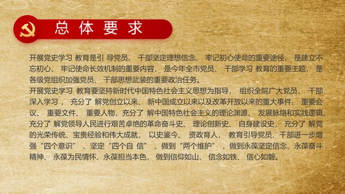 党支部党史学习教育工作总结动态PPT模板