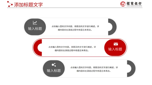 招商银行工作报告通用PPT模板
