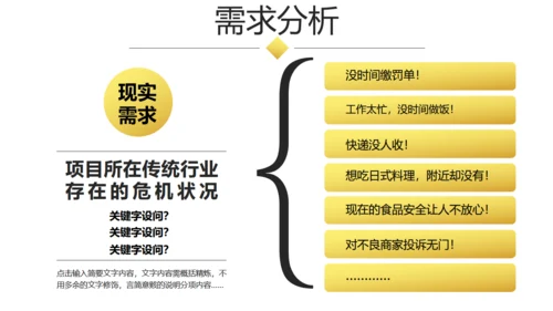 大气商业融资创业计划书商务通用PPT模板