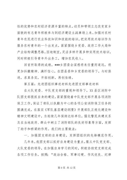 优秀团组织先进事迹材料.docx