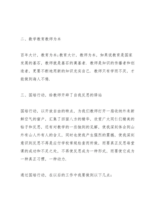 初中教师国培辅导心得.docx