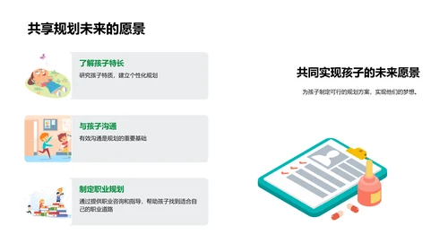 高中成长与未来打算PPT模板