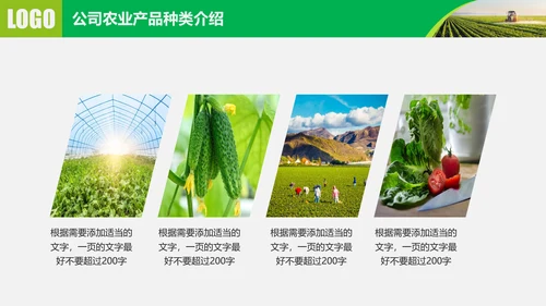 水果蔬菜农业招商农产品宣传通用PPT模板