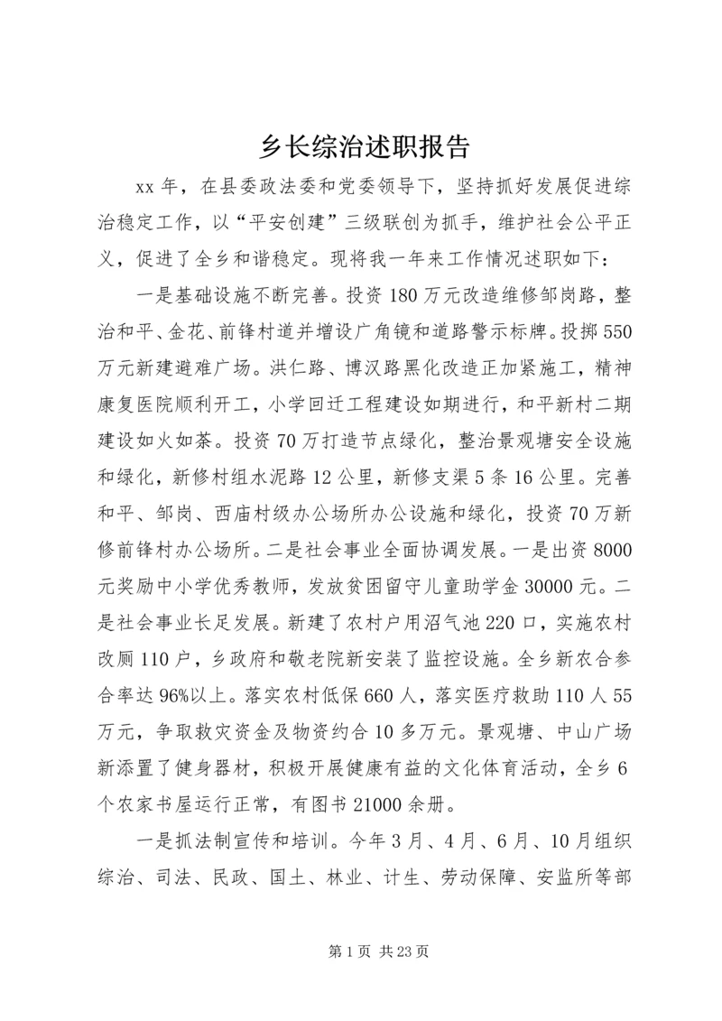 乡长综治述职报告.docx