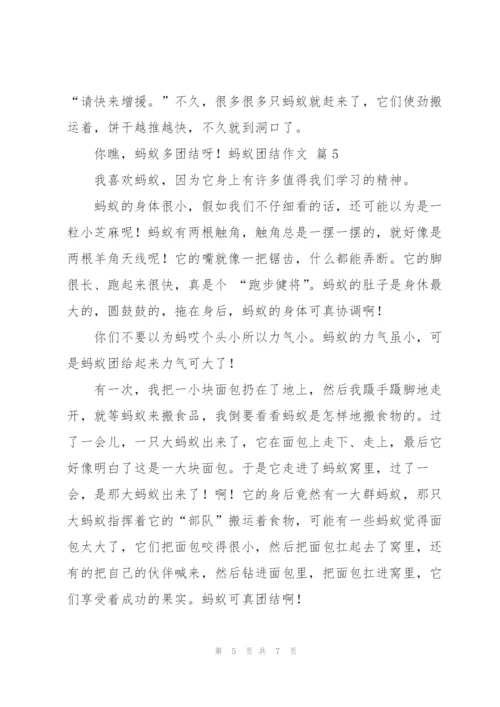 实用的蚂蚁团结作文六篇范文.docx