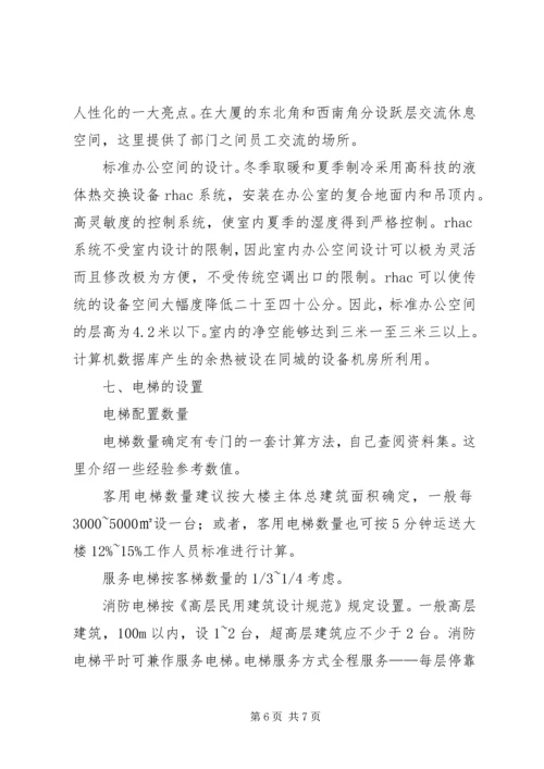 多层综合办公楼建筑调研报告.docx
