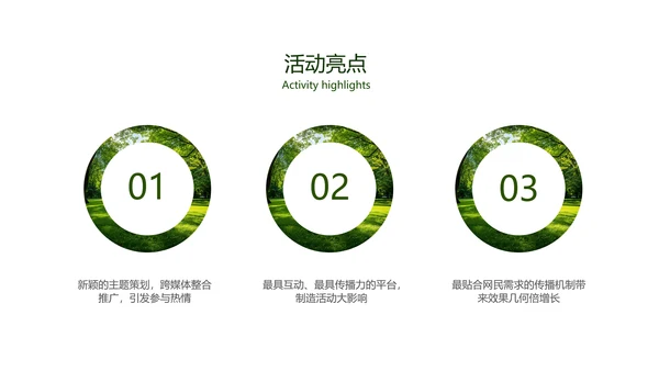 绿色清新夏季让利活动策划PPT