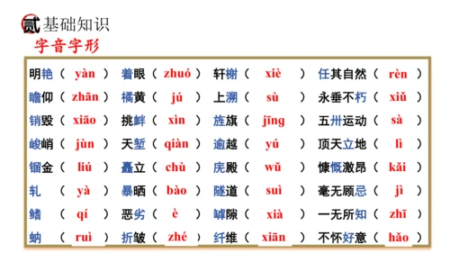 统编版语文八年级上册期末复习课件（第五单元）