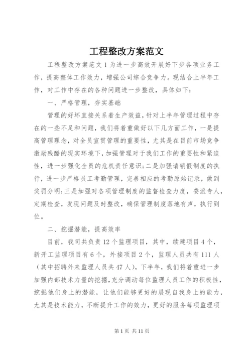 工程整改方案范文.docx