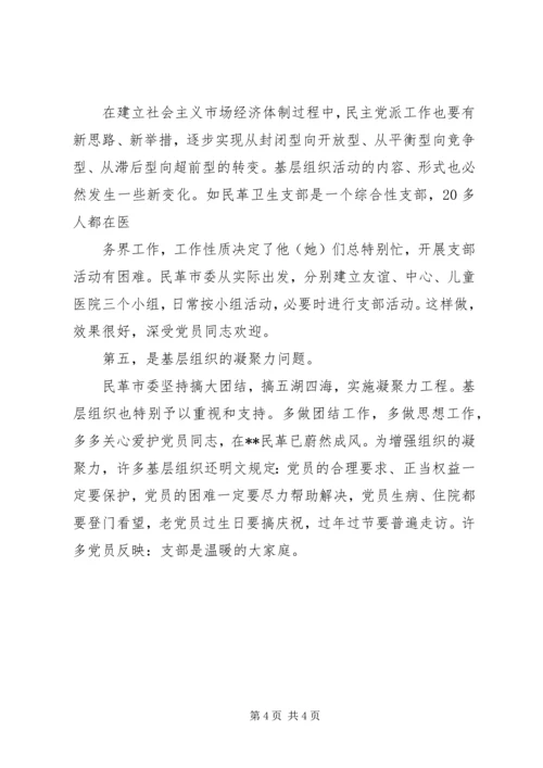 强化民主党派基层建设调研报告 (2).docx