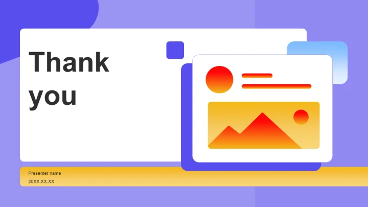 蓝色简约风演示PPT主题