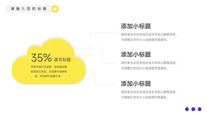 黄蓝潮流房地产项目介绍PPT模板